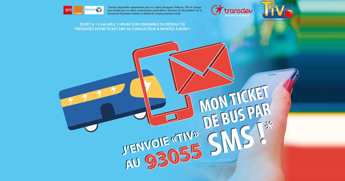 Le ticket de bus par SMS, désormais disponible dans l’Agglo !