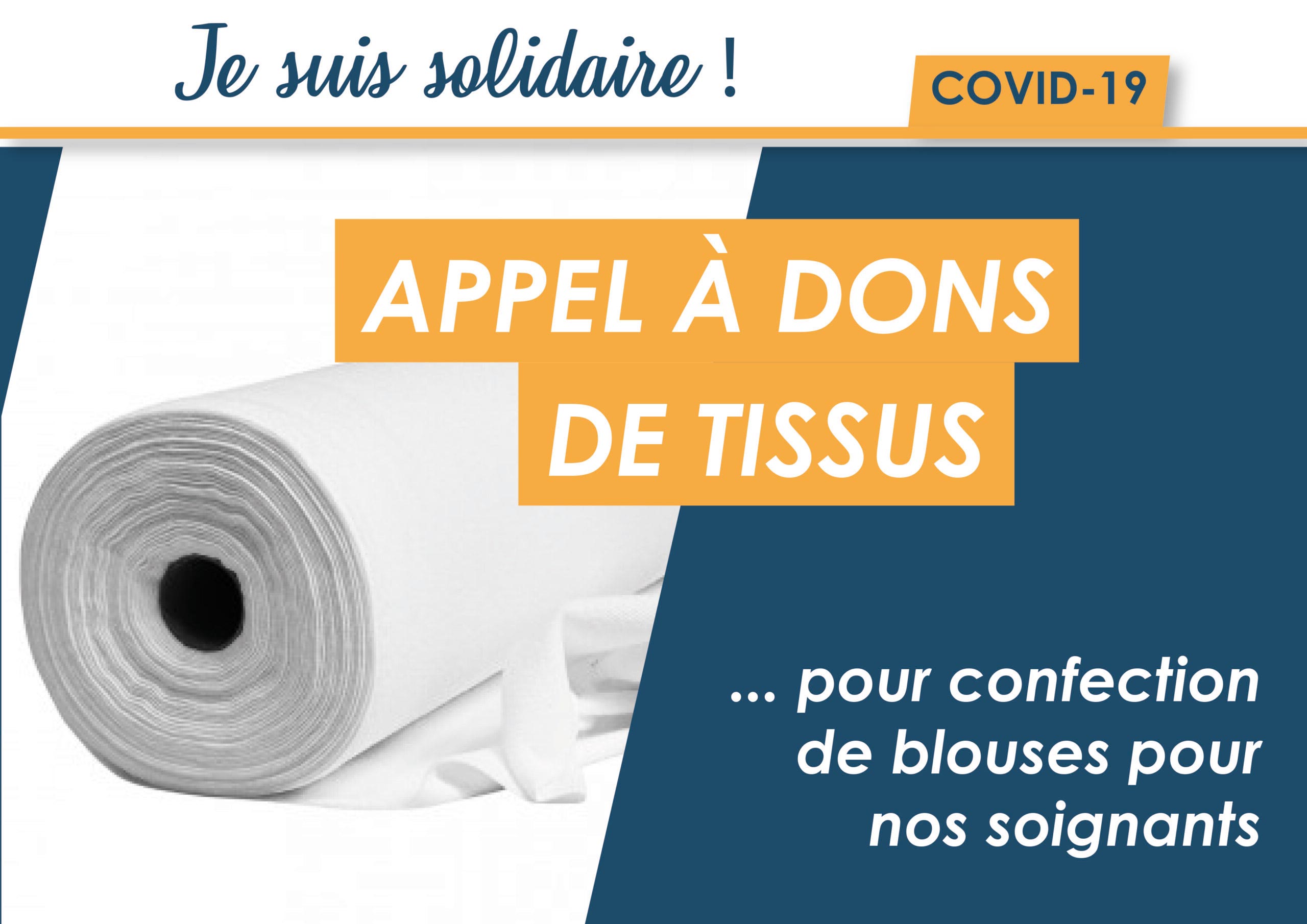 Appel aux dons : des draps pour faire des blouses