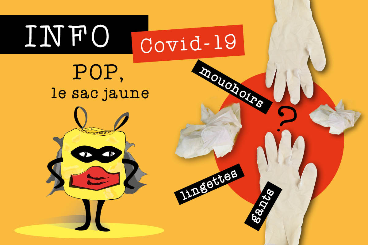 Où jeter mes mouchoirs, masques, gants et lingettes de nettoyage que j’utilise chez moi ?