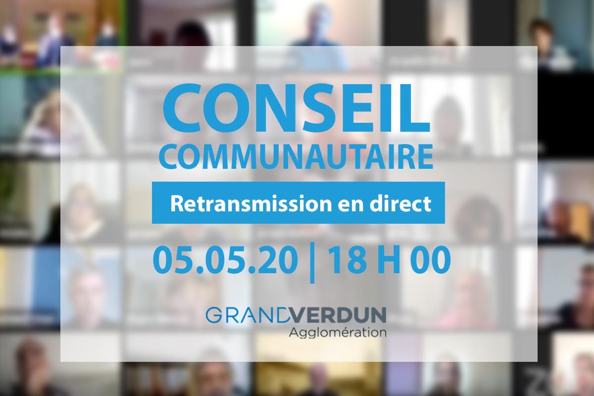 Conseil communautaire « confiné » de l’agglomération du Grand Verdun