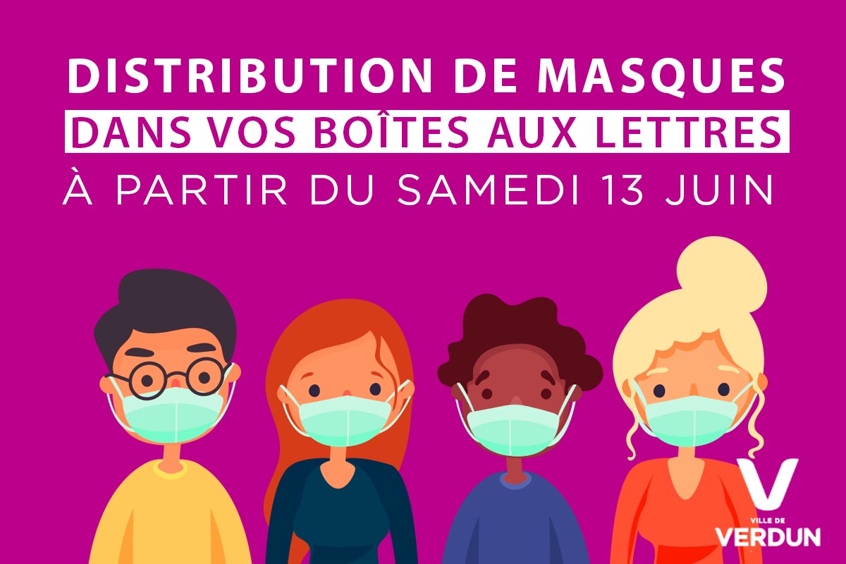 Distribution des masques dans vos boîtes aux lettres