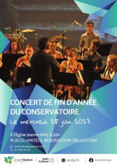 Concert de fin d’année des élèves du Conservatoire