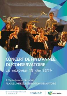 Concert de fin d’année des élèves du Conservatoire