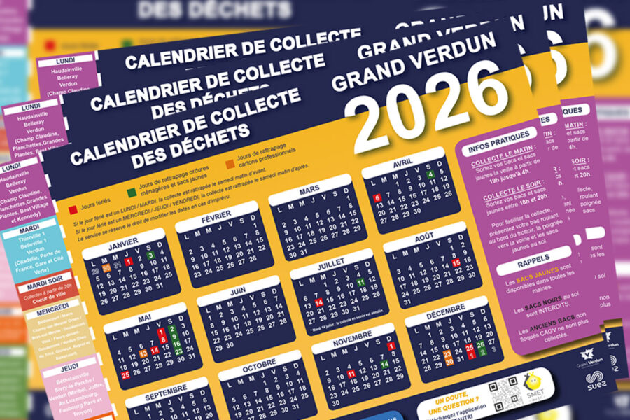 Calendrier de collecte des déchets 2026