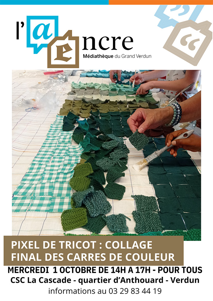 Pixel de tricot géant