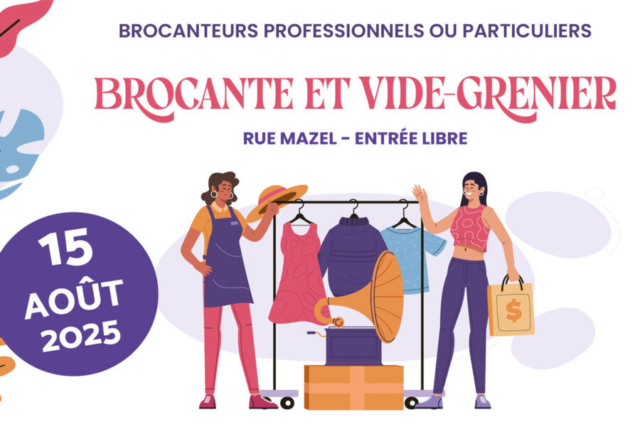 Etreprendre : Brocante du 15 août : devenez exposant !