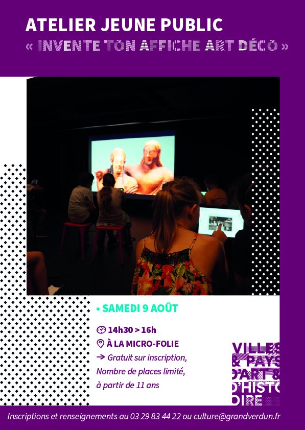 ATELIER JEUNE PUBLIC – « Invente ton affiche Art Déco »