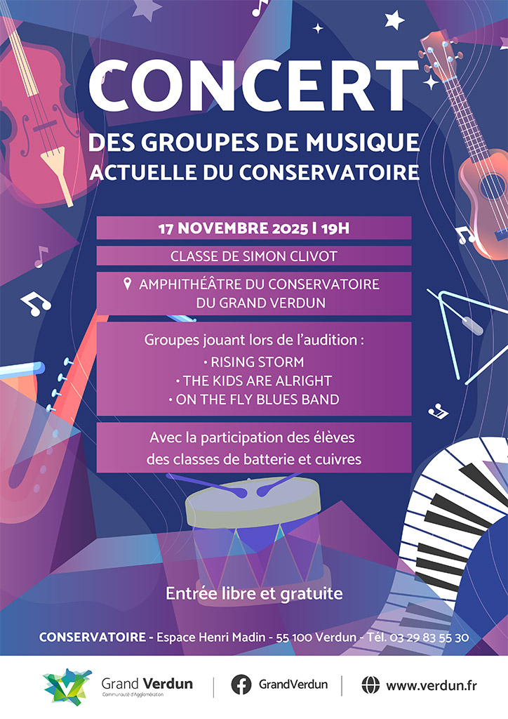 Concert des groupes de Musique Actuelle