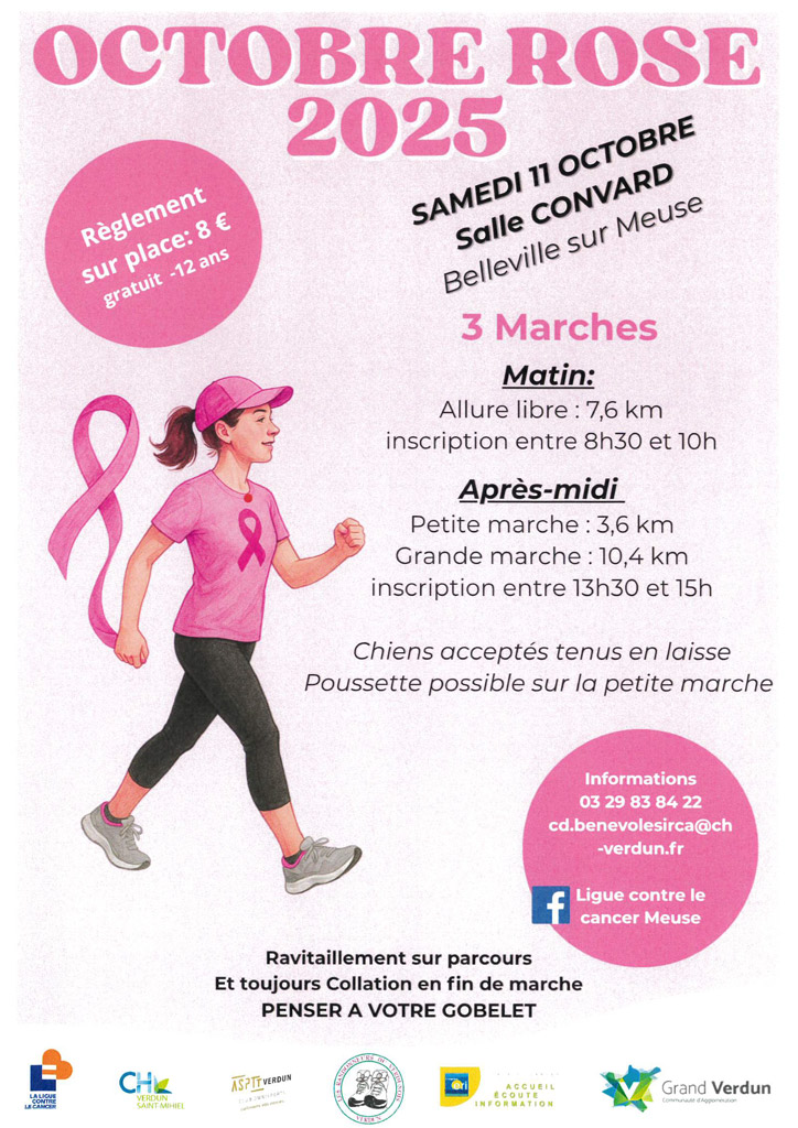 Octobre Rose à Belleville-sur-Meuse