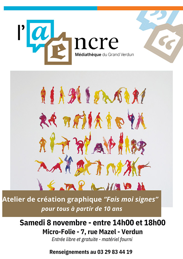 Atelier de création graphique « Fais-moi signes »
