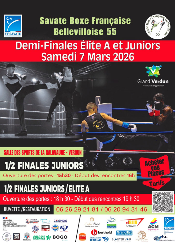 Savate boxe française Bellevilloise 55 / Demi-Finales