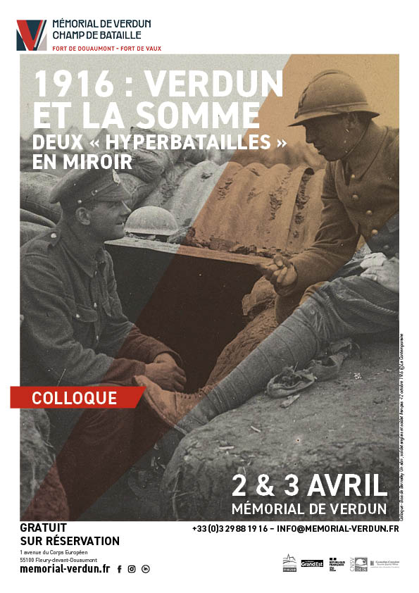 Colloque – 1916 : Verdun et la Somme, deux hyperbataille en miroir