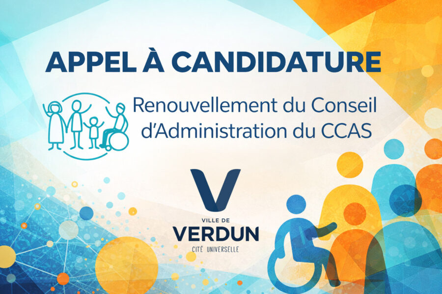 Appel à candidatures – Conseil d’administration du CCAS de Verdun