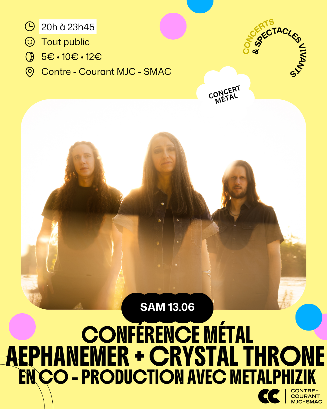 Aephanemer + Crystal Throne en co-production avec Métalphizik