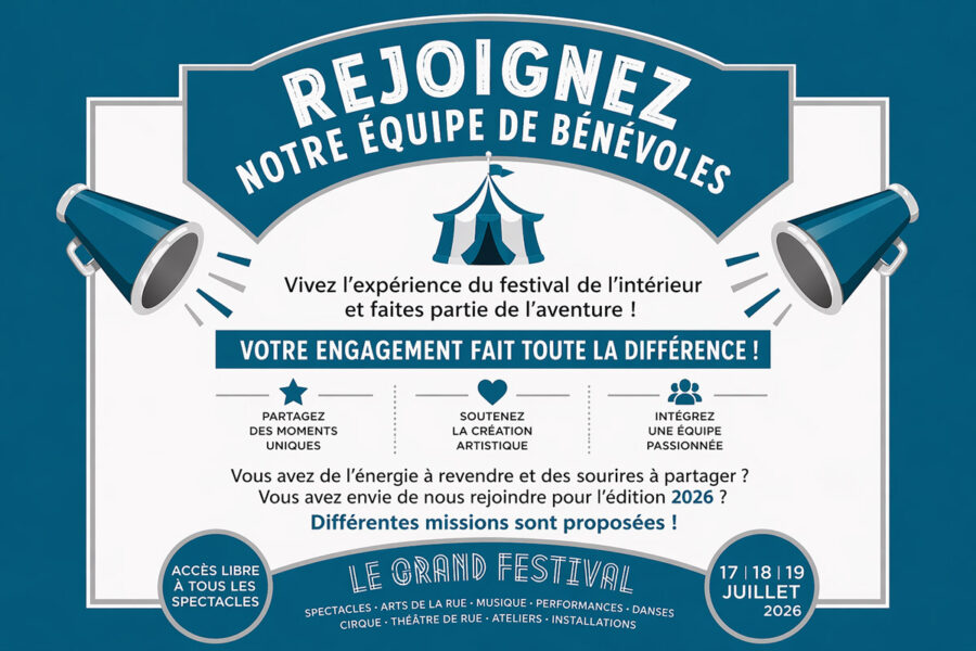 Le Grand Festival recrute ses bénévoles !