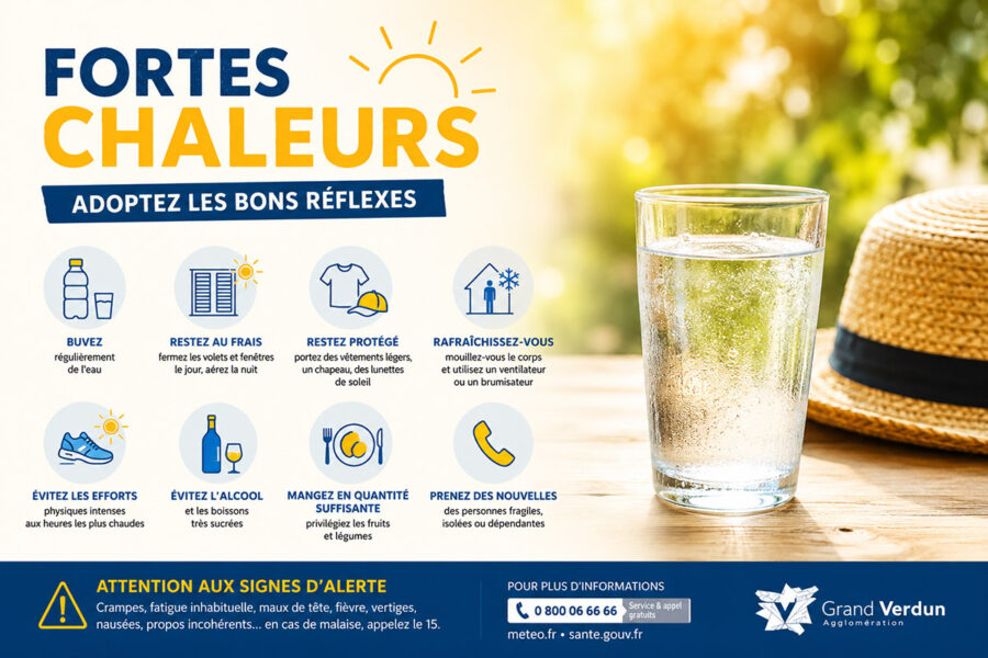 Fortes chaleurs : adoptez les bons réflexes !