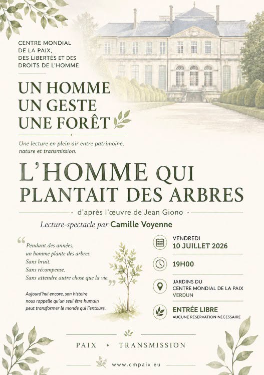 L&rsquo;Homme qui plantait des arbres – Lecture-spectacle en plein air