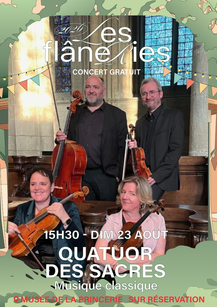 Les Flâneries de Verdun « Quatuor Des Sacres » (concert gratuit)