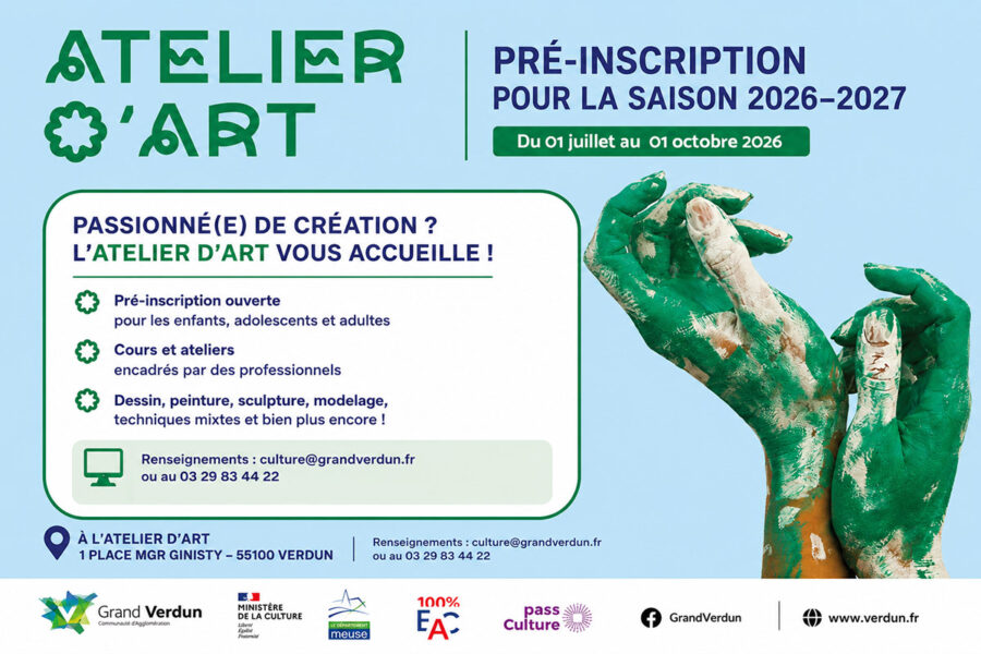 Pré-inscriptions à l&rsquo;atelier d&rsquo;art – Rentrée 2026