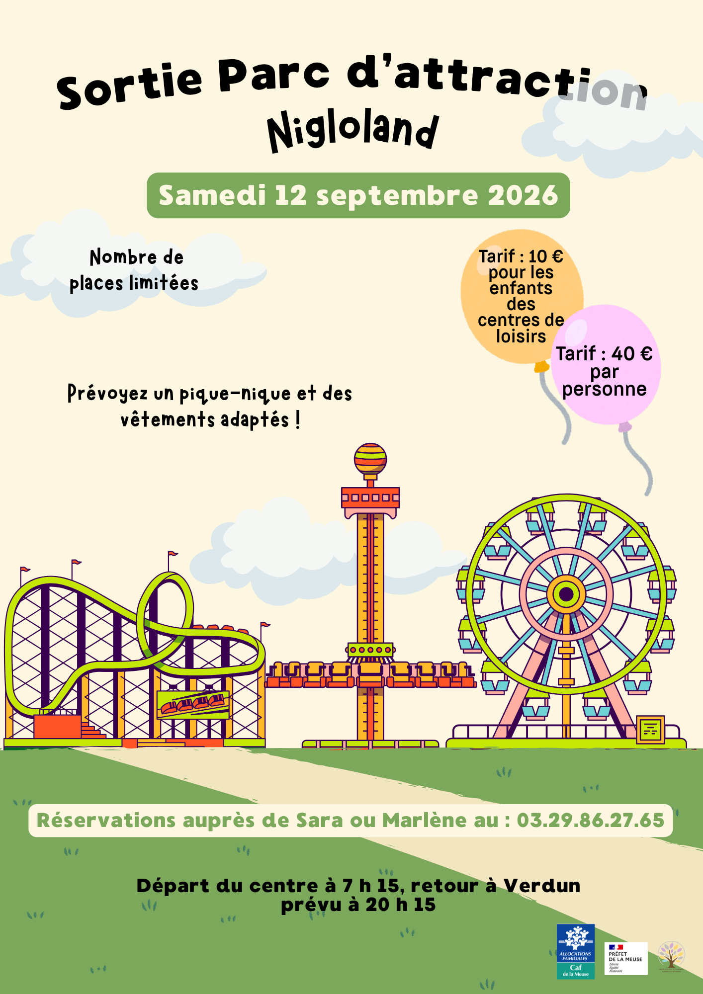Sortie au parc d&rsquo;attractions Nigloland