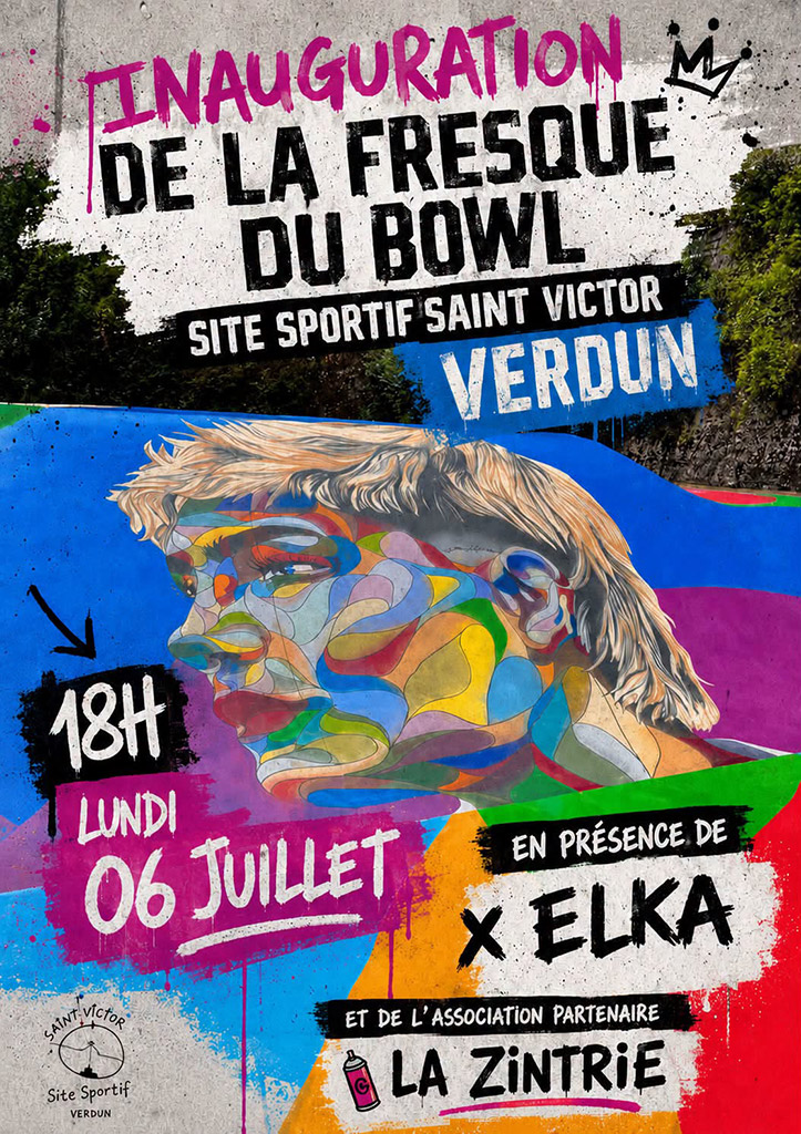 Inauguration de la fresque du bowl Saint-Victor