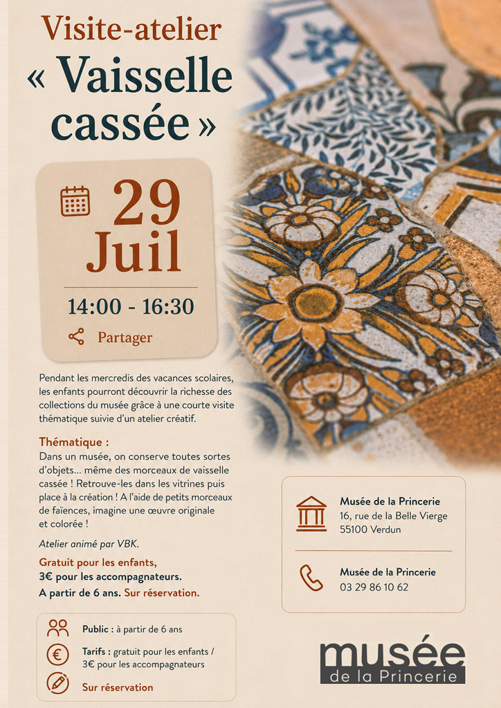 Visite-atelier « Vaisselle cassée »