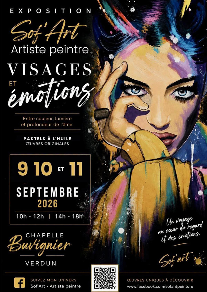 Exposition : Sophie Baillon quand la couleur se peint… avec les doigts !