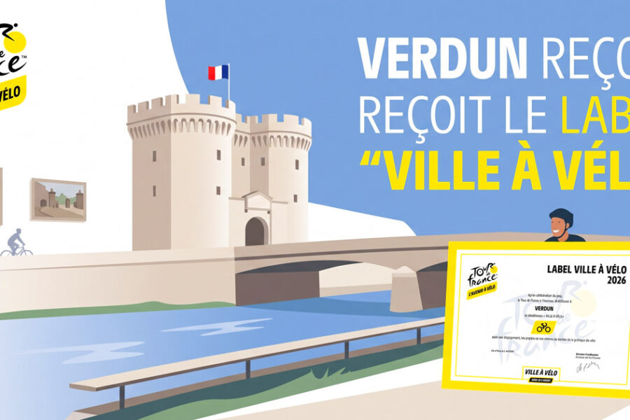 Verdun labellisée « Ville à Vélo du Tour de France » !