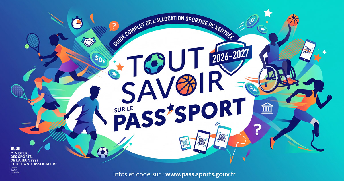 Avec le Pass’Sport, place au sport ! Profitez de 50 € pour pratiquer votre activité préférée.