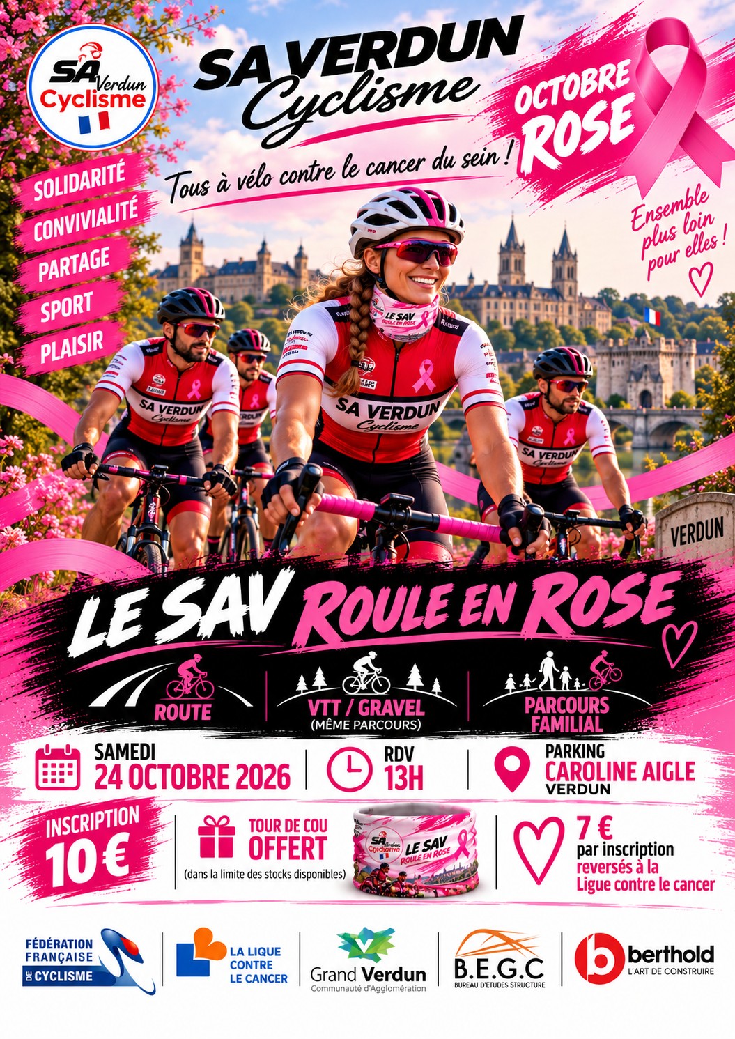 Le SAV roule pour Octobre Rose 🎀🚴